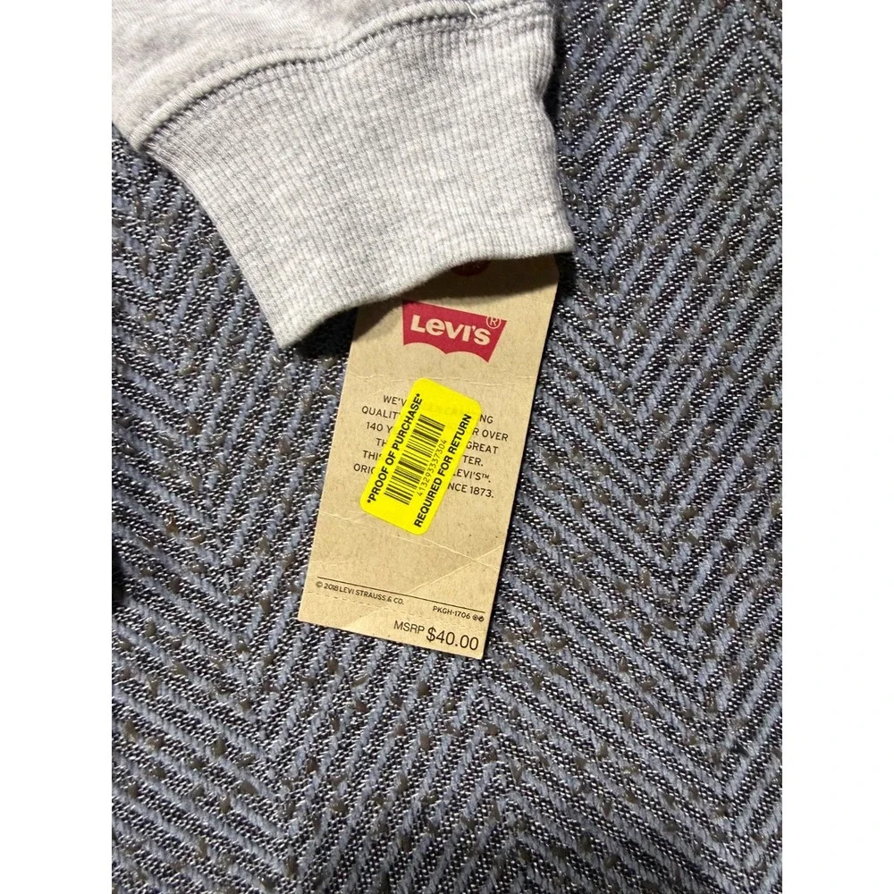 NWT LEVI'S Long Sleeve Shirt Sewn in Tank Top Straps 2 in 1 Girls Large 12-13yrs